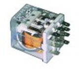 rele di potenza finder 230vac 16a 3co attacco f4,8 distanza fra i puntalini 10mm a spina