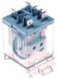 rele di potenza italiana rele 230vac 16a 2co attacco faston maschio 6,3mm barra din