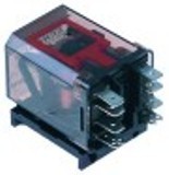 rele di potenza schrack 230vac 25a 2co attacco faston maschio 6,3mm barra din