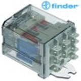 rele di potenza finder 12vdc 16a 3co attacco faston maschio 6,3mm fissabile con viti