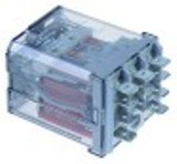 rele per circuito stampato finder 230vac 16a 3co attacco faston maschio 6,3mm barra din