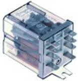rele di potenza finder 230vac 10a 2co attacco faston maschio 4,8mm fissabile con viti
