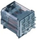 rele di potenza finder 24vac 16a 3co attacco faston maschio 4,8mm barra din