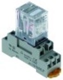 rele di potenza 230vac 10a 2co a spina con zoccolo 250v attacco 2mm