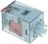 rele di potenza finder 230vac 10a 2co attacco collegamento a spina rotondo 8 poli