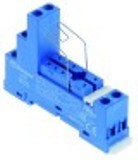zoccolo di rele 2 poli 40.51/40.52/40.61 attacco morsetti a vite dimensioni 15,8x78,6mm