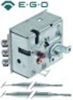 termostato di controllo t. mass. 120/130°c temp. intervento 99°c 3 poli 3nc/3no bulbo diametro  6mm