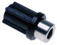 giunto CICLONE filetto M6S D1  18mm D2  21mm L 36mm denti 4  int. 1 8mm