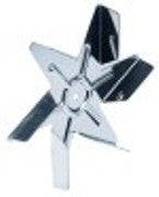 ventola diametro  152mm lar. 20mm sede albero diametro  6x5mm acciaio inox pale 6