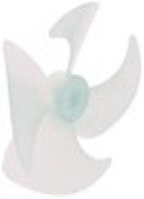 ventola aspirante diametro  100mm lar. 23mm sede albero diametro  3mm plastica pale 4
