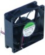 ventilatore assiale l 80mm lar. 80mm h 25mm 24vdc 1,9w boccola cuscinetto attacco cavo 300mm