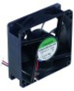 ventilatore assiale l 80mm lar. 80mm h 25mm 12vdc 1,8w boccola cuscinetto attacco cavo 300mm