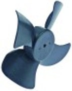 ventola diametro  120mm lar. 32mm sede albero diametro  2x2,5mm plastica pale 4 con. 1 pz