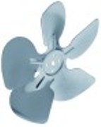 ventola premente diametro  200mm fissaggio ventola 4mm inclinazione delle pale 22° lar. 30mm alluminio