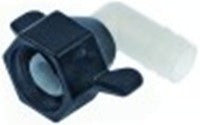 attacco per tubo shurflo uscità bevanda 1/2" nylon nero/bianco h diametro  13,5mm