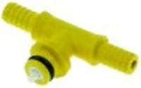 attacco per tubo attacco 1/4" postmix shurflo con valvola di non ritorno plastica giallo