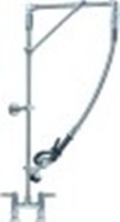 doccione per stoviglie con miscelatore biforo vitone in ceramica 1/2" 90° con tubo girevole