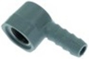 attacco per tubo plastica ad angolo filetto 3/8" tubo diametro  12mm conf. 1 pz