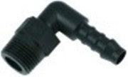 attacco per tubo plastica ad angolo filetto 3/8" tubo diametro  8mm con. 1 pz