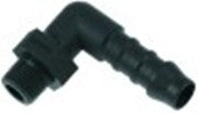 attacco per tubo plastica ad angolo filetto 1/8" tubo diametro  8mm con. 1 pz