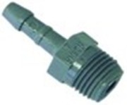 attacco per tubo plastica dritta filetto 1/2" tubo diametro  12mm con. 1 pz