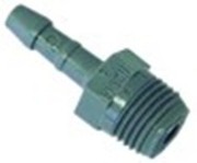 attacco per tubo plastica dritta filetto 1/2" tubo diametro  8mm con. 1 pz