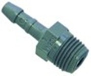 attacco per tubo plastica dritta filetto 1/4" tubo diametro  8mm con. 1 pz