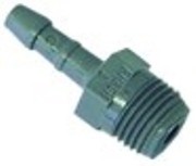 attacco per tubo plastica dritta filetto m10x1 tubo diametro  8mm con. 1 pz