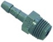 attacco per tubo plastica dritta filetto 1/4" tubo diametro  6mm con. 1 pz