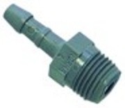 attacco per tubo plastica dritta filetto 1/4" tubo diametro  4mm con. 1 pz