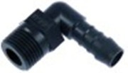 attacco per tubo plastica ad angolo filetto 1/2" tubo diametro  12mm con. 1 pz